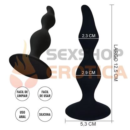 Crux plug anal con base de sopapa